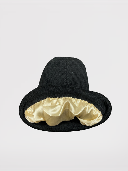 Silk Beanie - Zwart
