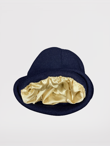 Silk Beanie - Blauw